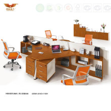 Triangle Desk Design Office 4 Person Seats Modular Workstation (H30-0231)
